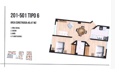 apartamento en venta en centro. Cod V5601