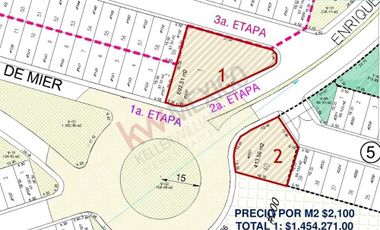 LOTE COMERCIAL EN VENTA EN ESQUINA UBICACION PRIVILEGIADA CUENTA CON UNA GRAN APERTURA A CALLE