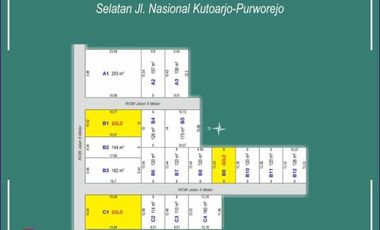 Dekat SMKN1 Purworejo, Jual Tanah Murah SHM