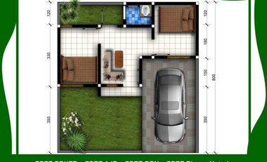 Rumah Dijual di Malang 2KT Tipe 25/107 Free Biaya