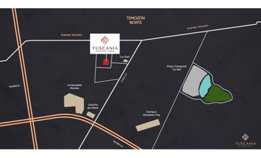 Departamento en venta Temozón Norte