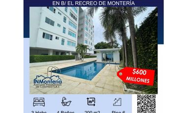 SE VENDE APARTAMENTO EN BARRIO EL RECREO DE MONTERA