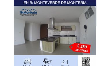 SE VENDE APARTAMENTO EN MONTEVERDE DE MONTERIA