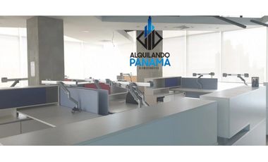 Se Alquila Oficina Amoblada 642 Mts calle 50 Obarrio usd7,704,oo+Itbms