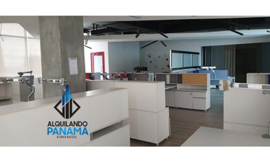 Se Alquila Oficina Amoblada 642 Mts calle 50 Obarrio usd7,704,oo+Itbms