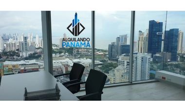 Se Alquila Oficina Amoblada 642 Mts calle 50 Obarrio usd7,704,oo+Itbms