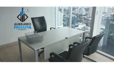 Se Alquila Oficina Amoblada 642 Mts calle 50 Obarrio usd7,704,oo+Itbms