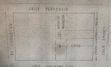 TERRENO EN VENTA EN LA COLONIA DEL VALLE.