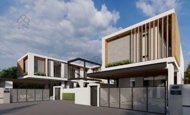 New two-story villa with a clean look and modern design you might find in Europe awaits you in Chiang Mai