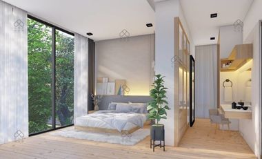 New two-story villa with a clean look and modern design you might find in Europe awaits you in Chiang Mai