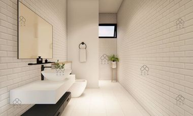 New two-story villa with a clean look and modern design you might find in Europe awaits you in Chiang Mai