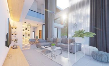 New two-story villa with a clean look and modern design you might find in Europe awaits you in Chiang Mai