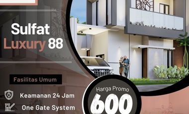 Rumah Mewah 2 Lantai di Sulfat Luxury 88 Kota Malang