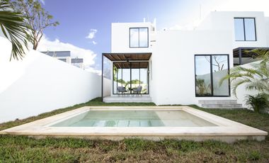Casa en Privada Estela Nativa en Conkal, mod 110