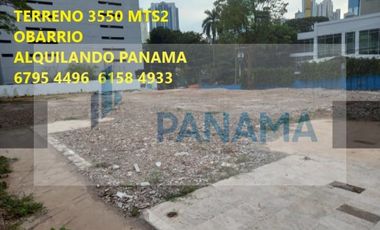 Se Vende Terreno Esquinero 3.550 Mts2 Obarrio $9.500.000.00