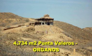 Vendo Terreno de 4,374 m2 en Punta Veleros en Organos Piura