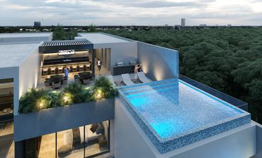 Departamento en preventa con amenidades en Montebello, al norte de Mérida