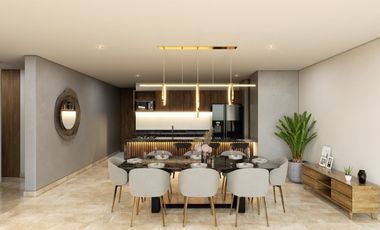 Departamento en preventa con amenidades en Montebello, al norte de Mérida