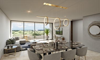 Departamento en preventa con amenidades en Montebello, al norte de Mérida