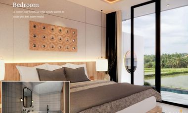 VILLA MURAH KISARAN 2M VIEW SAWAH, FULL FURNISH DI UBUD BALI