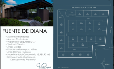 TERRENOS RESIDENCIAL VISTALAGUA