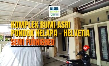 Rumah 2 Lantai Semi Furnished Bumi Asri Pondok Kelapa Medan