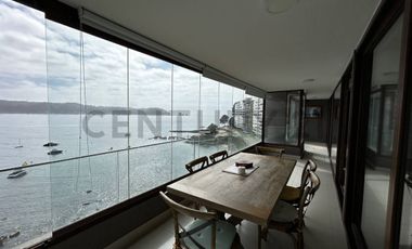 Hermoso departamento estilo mariposa con vista al mar en Pingueral