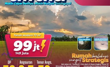 Termurah, WA 0823-3511-----, Tanah Kavling Di Sidoarjo Dekat Kota Hanya 90 Juta-an