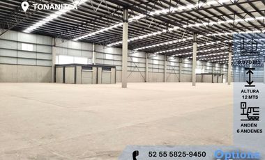 Industrial warehouse for rent in Tonanitla