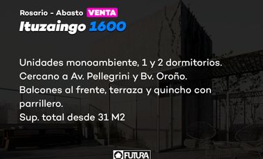 2 dormitorios con patio en desarrollo Rosario Abasto