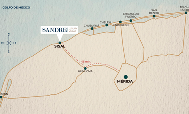 Departamento en venta en Yucatán, Sandre, Sisal ( Tipo A)