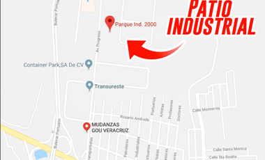Se renta excelente terreno en patio industrial