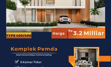 TYPE 400 / 400 DI JUAL CEPAT RUMAH MEWAH HARGA MURAH DI JL CEMARA KIPAS