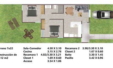 CASA EN VENTA  1 PLANTA, FRACC AMANECERES NUEVO ORIENTE EN MÉRIDA YUCATÁN DESDE