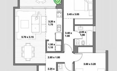 Venta departamento 3 ambientes - Newman Joven - Benavidez