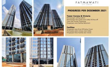 Dijual Unit Apartemen Fatmawati City Center Luas 41m2 Type 1BR Semi Furnished