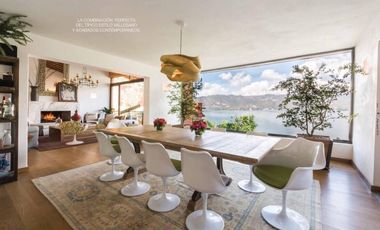 Espectacular casa en condominio en Valle de Bravo con acceso al lago.