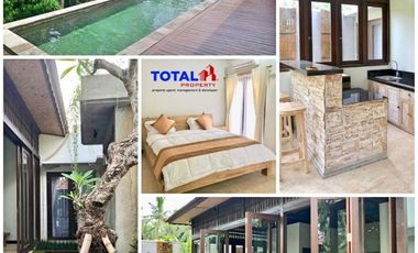 Dijual Villa eksotis view tebing lembah hijau asri dan sungai di tepi sungai Ubud, Gianyar, Bali