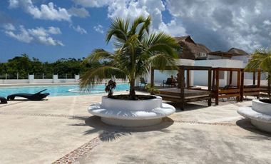 Departamento con vista al mar desde terraza común, en Malecón venta, Cozumel