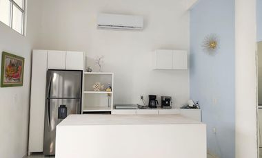 Departamento con vista al mar desde terraza común, en Malecón venta, Cozumel