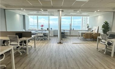 SE ALQUILA OFICINA LISTA PARA OCUPAR EN PUNTA PACIFICA DESDE 100 MTS