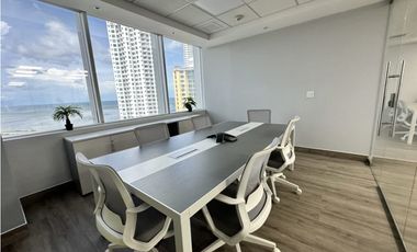 SE ALQUILA OFICINA LISTA PARA OCUPAR EN PUNTA PACIFICA DESDE 100 MTS