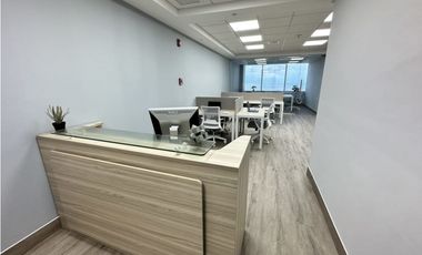 SE ALQUILA OFICINA LISTA PARA OCUPAR EN PUNTA PACIFICA DESDE 100 MTS