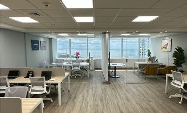 SE ALQUILA OFICINA LISTA PARA OCUPAR EN PUNTA PACIFICA DESDE 100 MTS