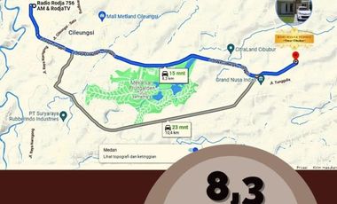 Rumah murah 4,7 KM Kecamatan Cileungsi
