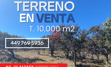 VENTA TERRENO de 25 HAs, SIERRA de LAUREL 200MXN M2