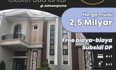 Cluster Mewah Free Biyaya Sisa 2 Unit Ready Stock Bukit Pratama Residence Kranggan Cibubur Bekasi