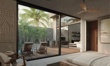 Hogar luminoso de dos niveles, con alberca y terraza privadas.
