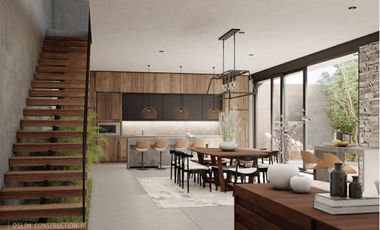 Hogar luminoso de dos niveles, con alberca y terraza privadas.