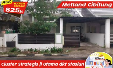 Strategis Luas Jl Utama 12m dkt Stasiun 500m Metland Cibitung Bekasi